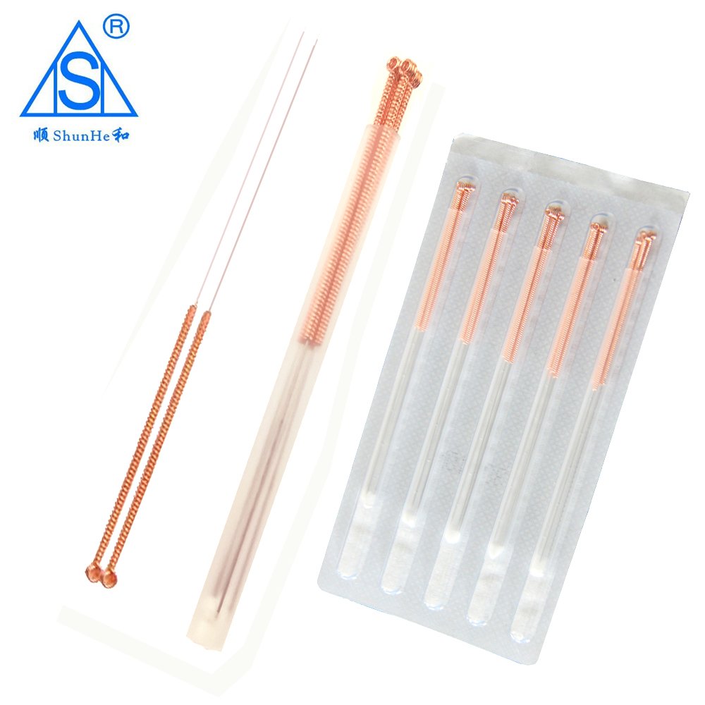 Copper Handle Acupuncture Needle with Tube Hualun